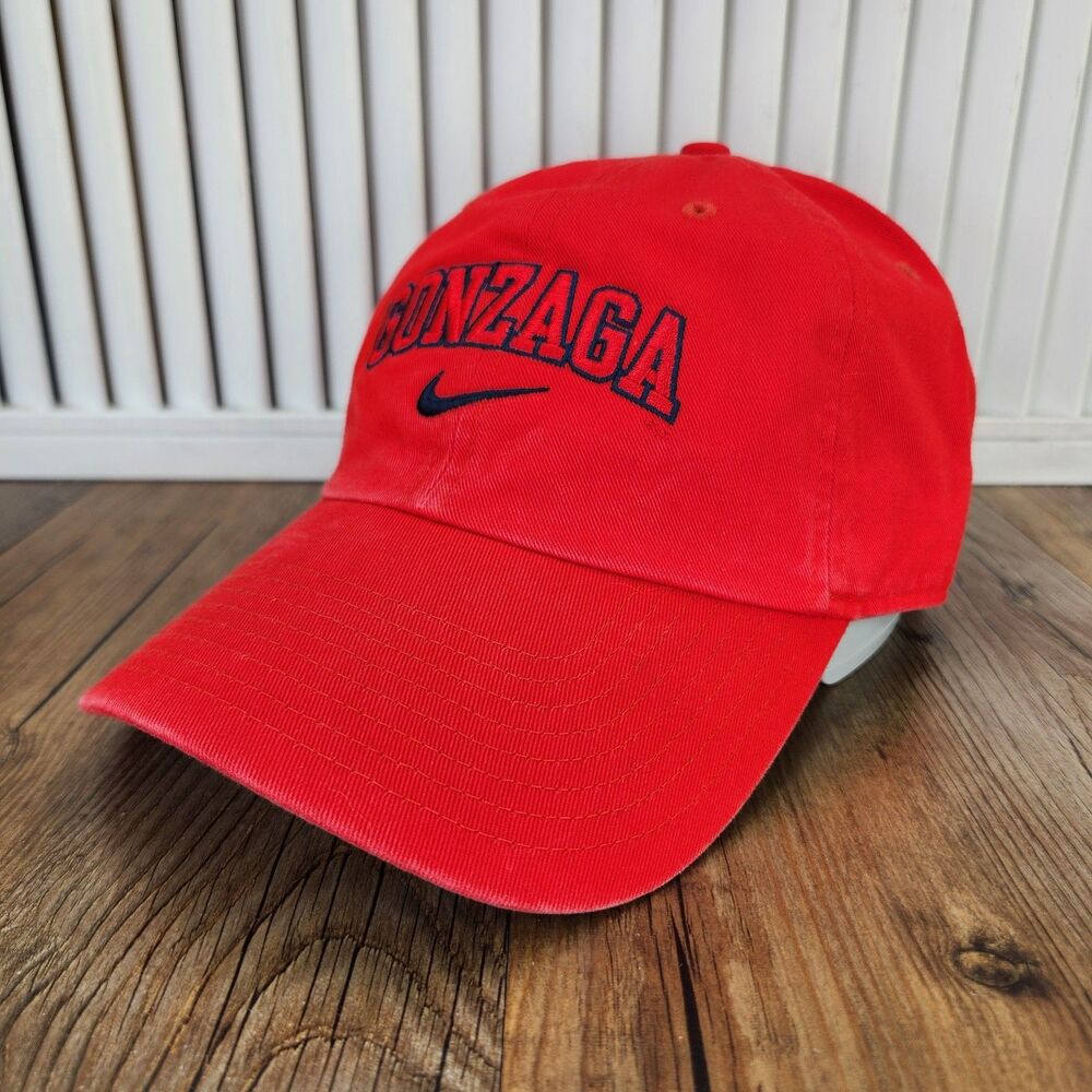 Nike Gonzaga Bulldogs Heritage86 Campus Hat Red Strapback College Dad Casual Cap